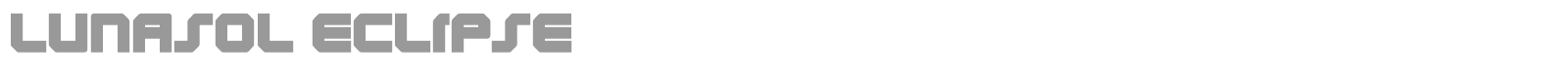 Lunasol font preview